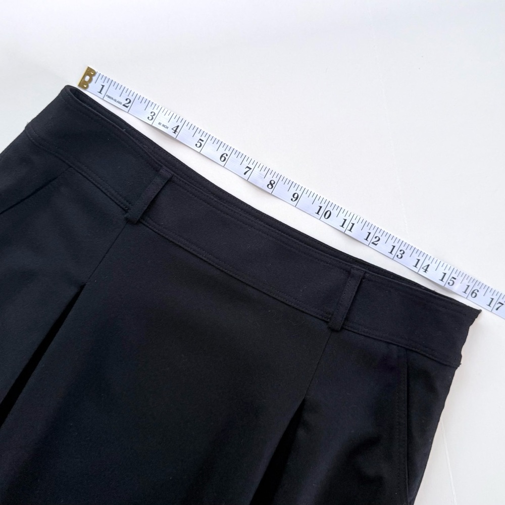 Burberry London Black Cashmere Angora Wool Blend Box Pleat Skirt Pockets 10 US - Picture 16 of 16